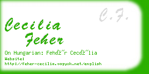cecilia feher business card